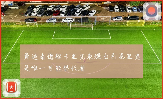 费迪南德称卡里克表现出色恩里克是唯一可能替代者
