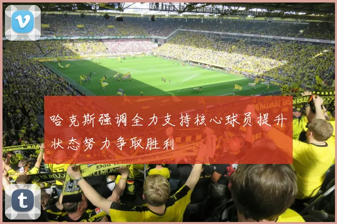 哈克斯强调全力支持核心球员提升状态努力争取胜利